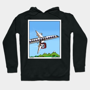 Economy Airlines Funny Flying Novelty Gift Hoodie